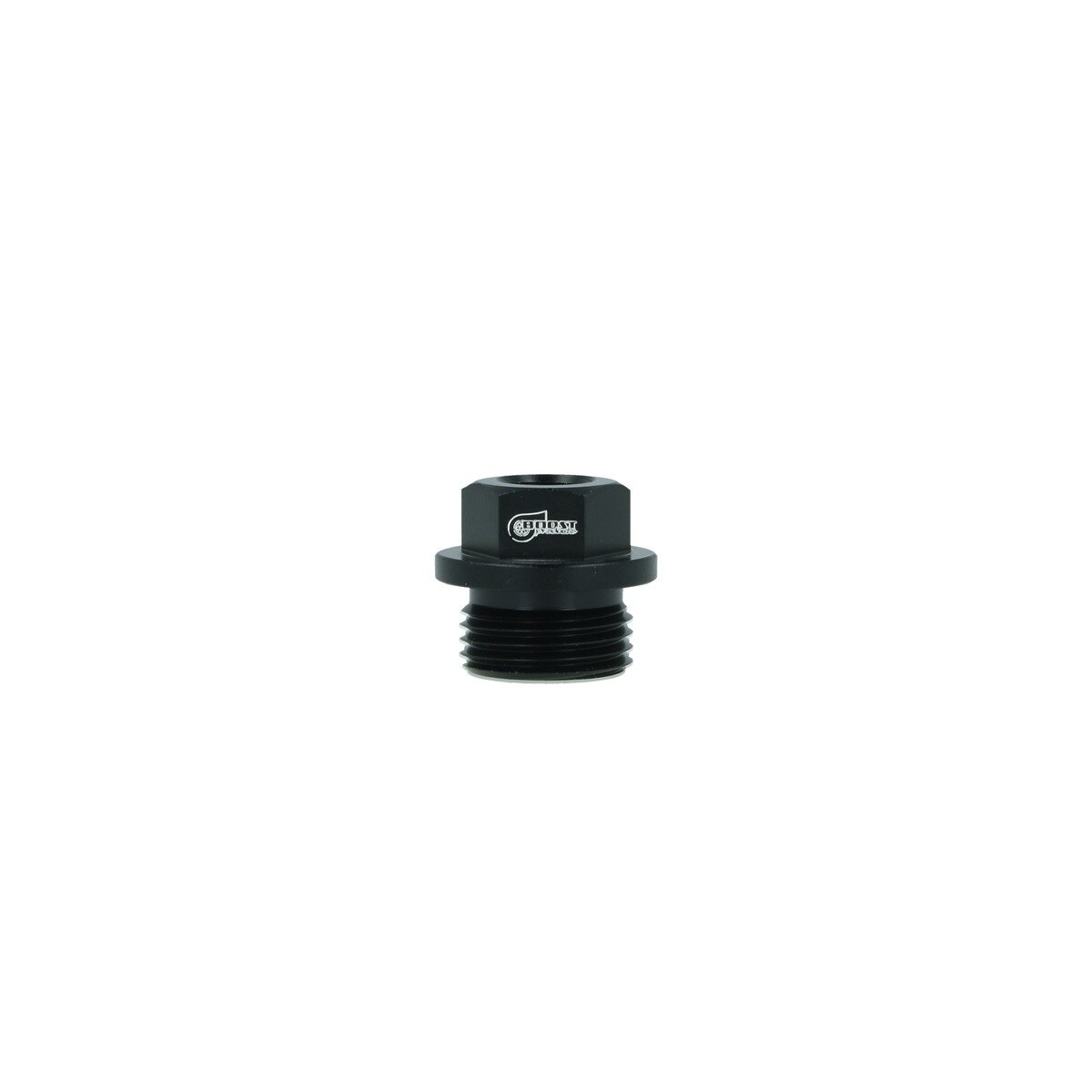 Gewindeadapter ORB Dash 8 männlich zu NPT 1/8" weiblich - schwarz matt