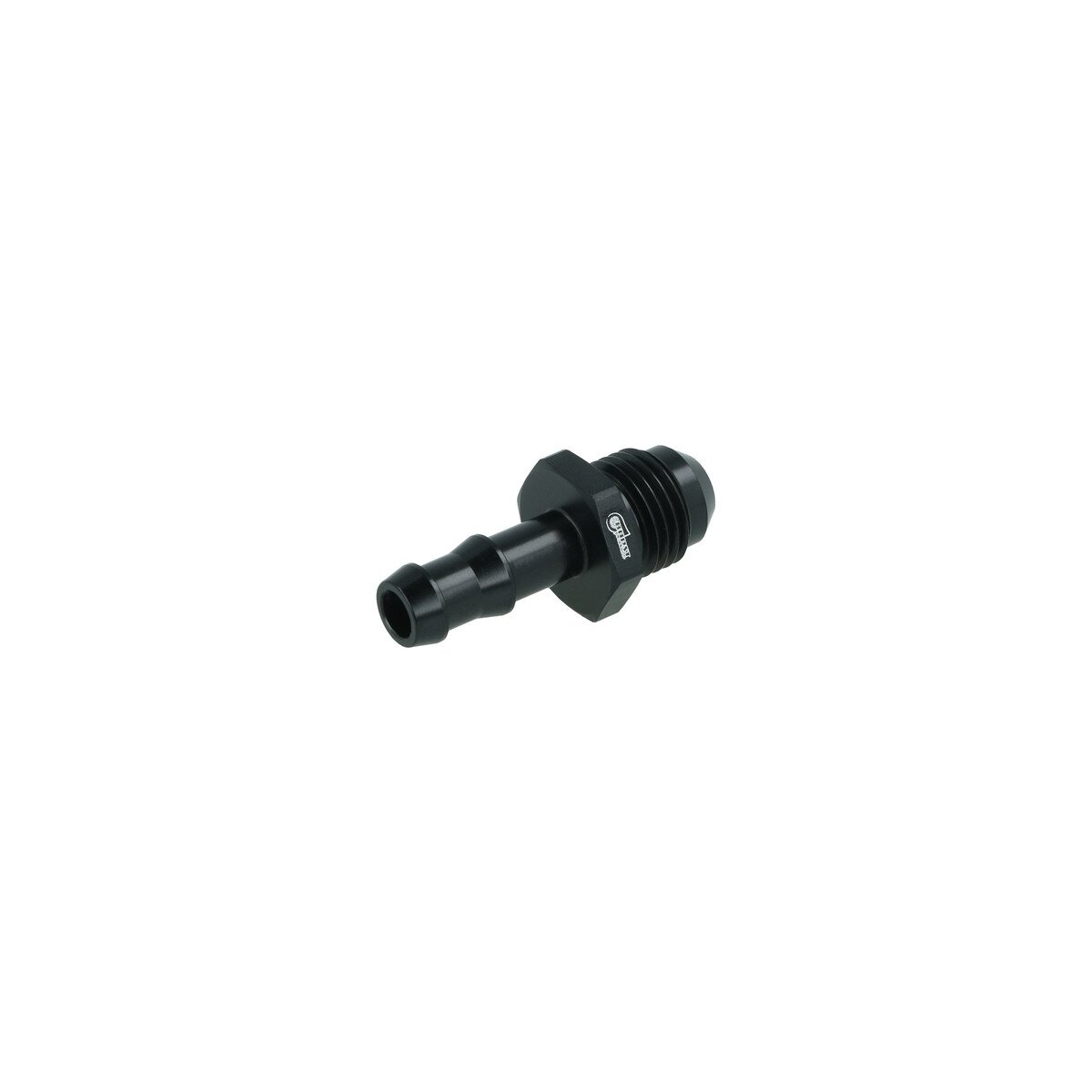 Einschrauber Dash 6 männlich zu Schlauchanschluss gerippt 8mm (5/16") - schwarz matt