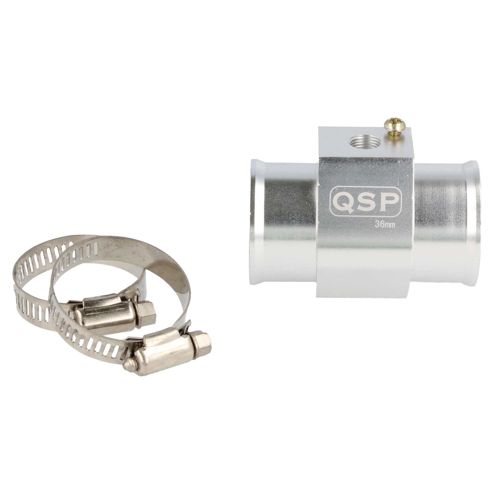 QSP T-adapter for 1/8 NPT sensor - 26mm - Silber