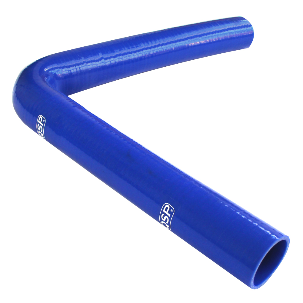 QSP Silikonschlauch XL - 90° Bogen - 35mm - Blau