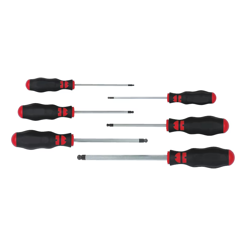 Würth Innensechskant Schraubendreher Satz Kugelkopf 6 teilig SW 2,5–8 mm