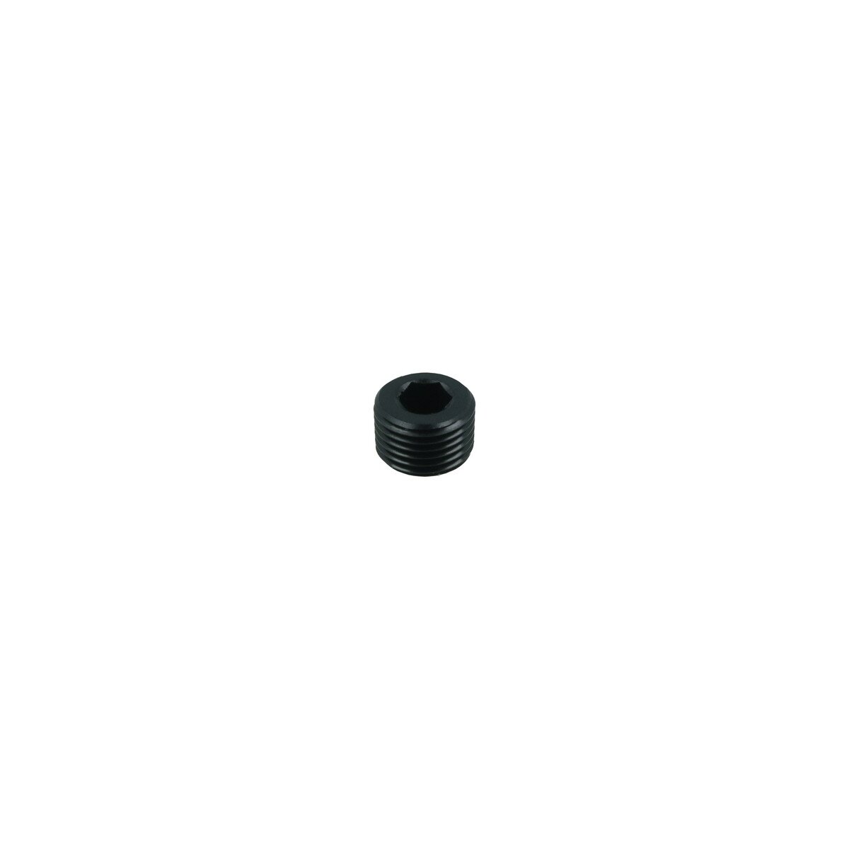 1/8" NPT Verschlussstopfen - schwarz matt