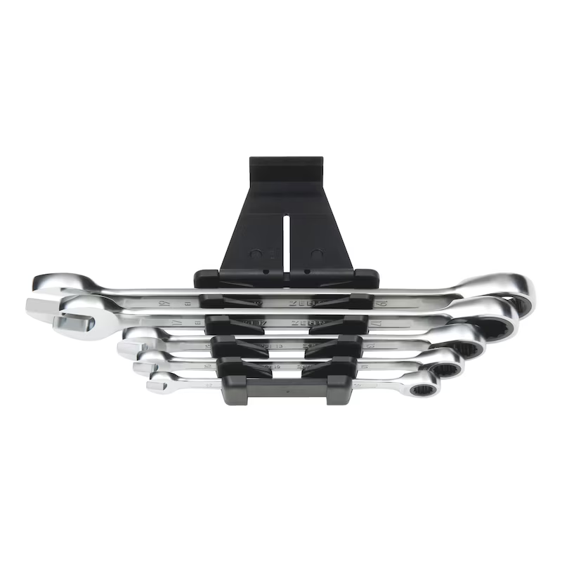 Würth Ratschen Ring Maulschlüssel Satz 5 teilig 8–19 mm extra schmal POWERDRIV zebra