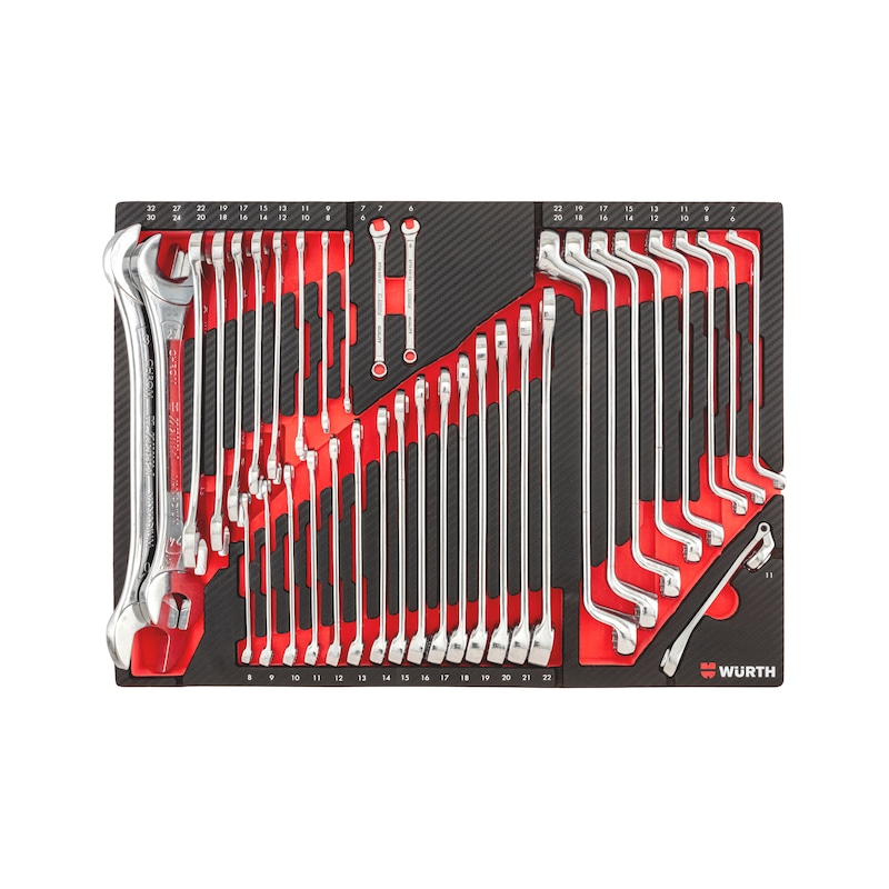 Würth ORSY System-Einlage Ringmaulschlüssel Set 36-tlg POWERDRIV Carbon 0965905912