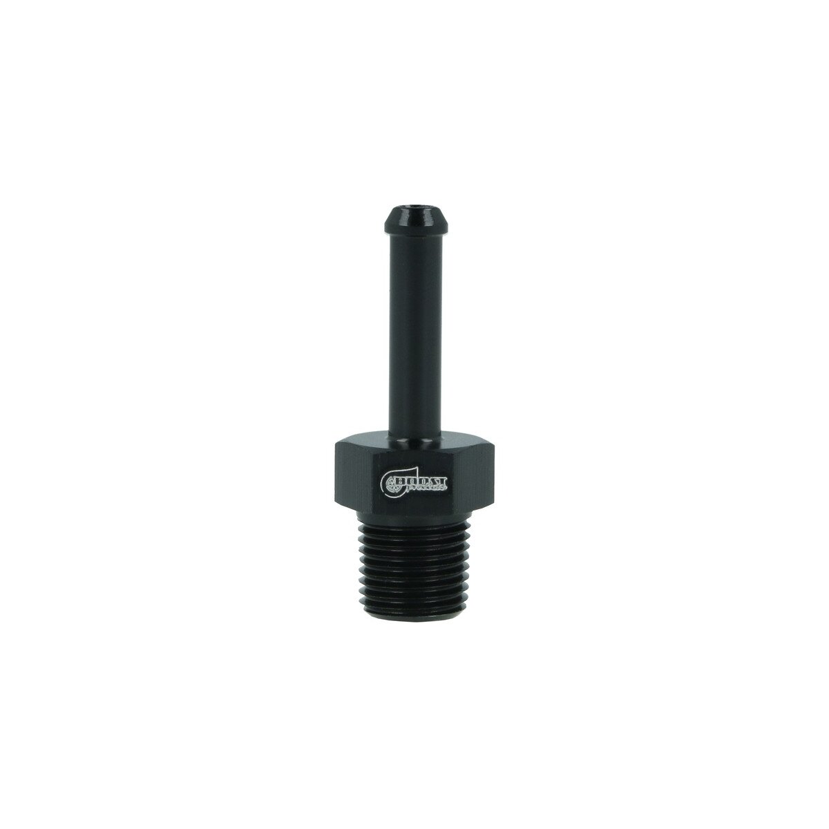 Einschrauber NPT 1/8" männlich zu Schlauchanschluss 5mm (3/16") - schwarz matt