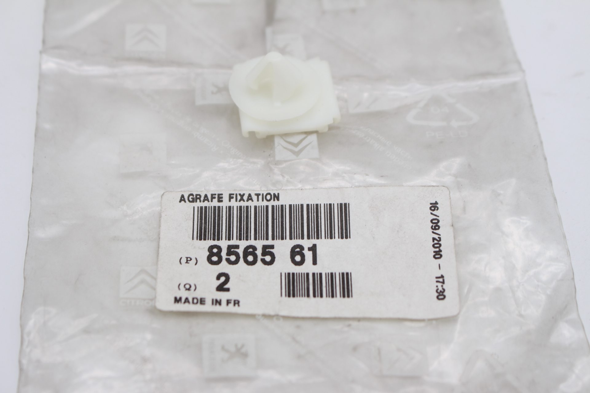 Peugeot HALTEKLAMMER 856561 NEU NOS NEW OEM