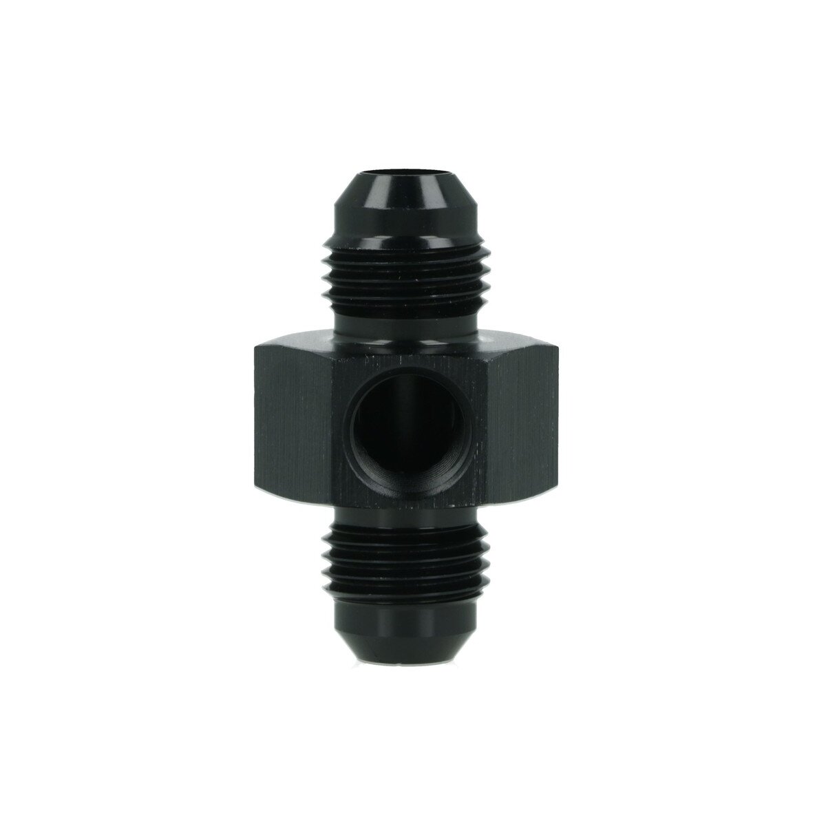 Adapter Dash 6 männlich zu Dash 6 männlich mit 1/8" NPT Anschluss - schwarz matt