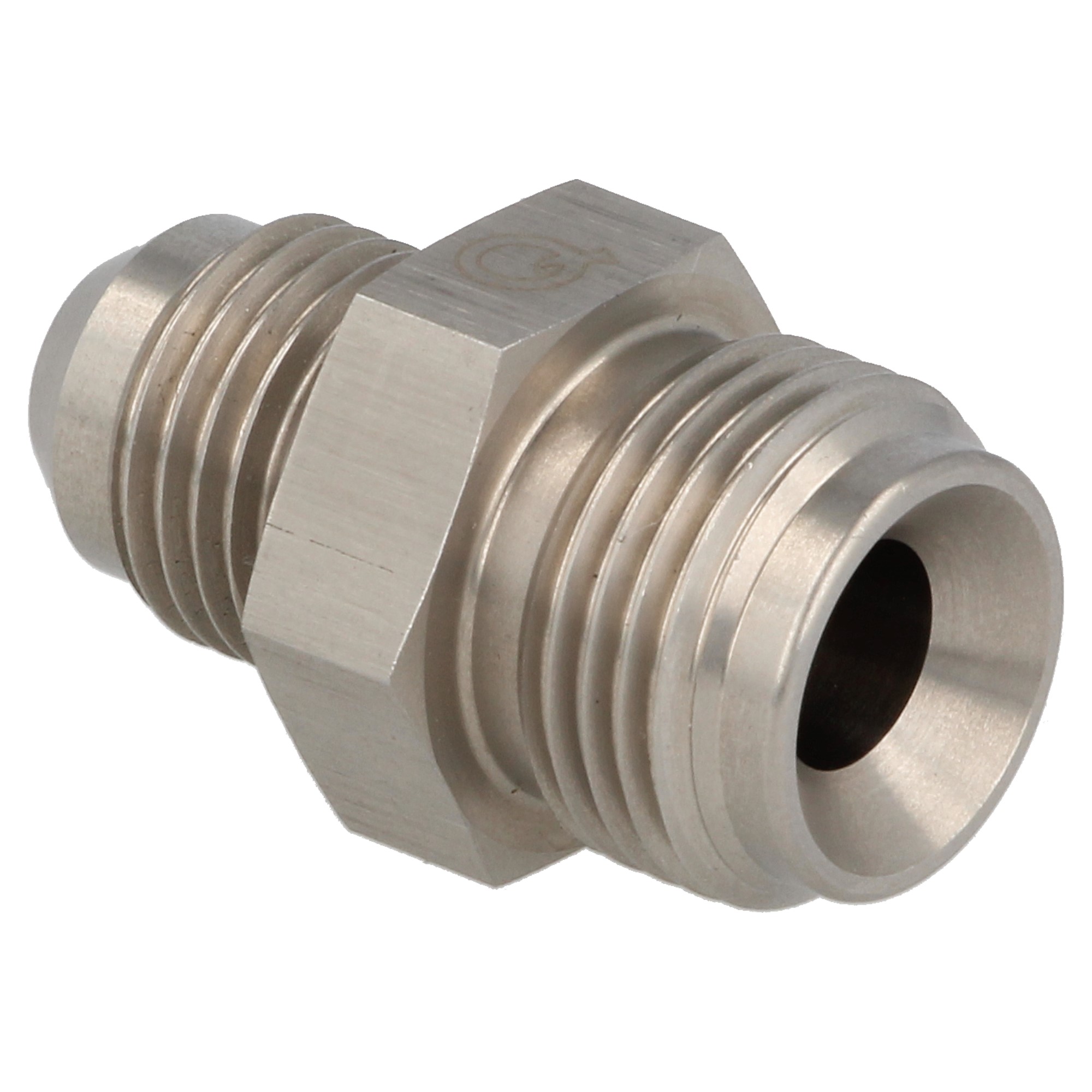 QSP Edelstahl Servolenkung Adapter 11/16-18 UNF INV auf Dash 6 / AN6