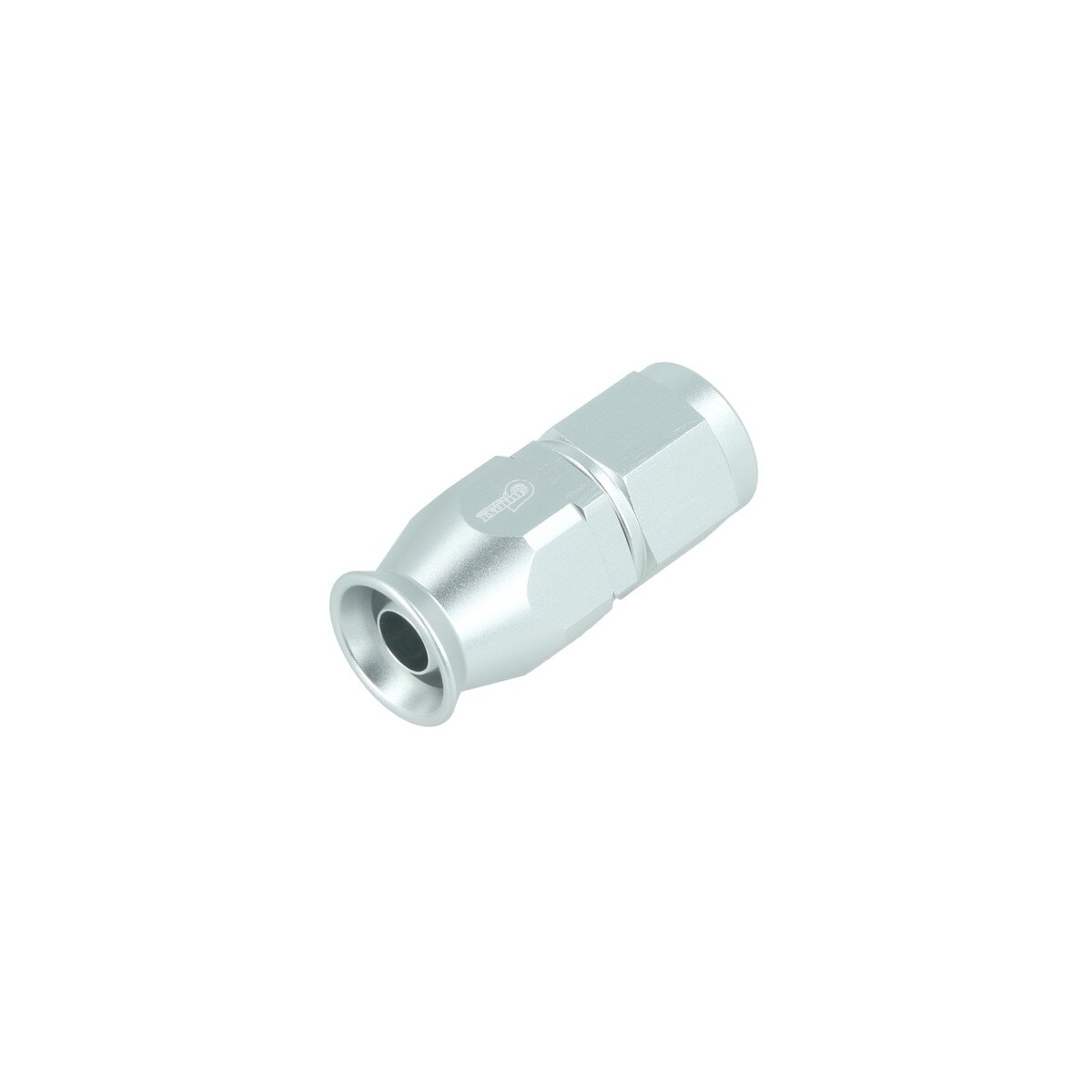 PTFE Schlauchanschluss Fitting Dash 6 - gerade - silber matt