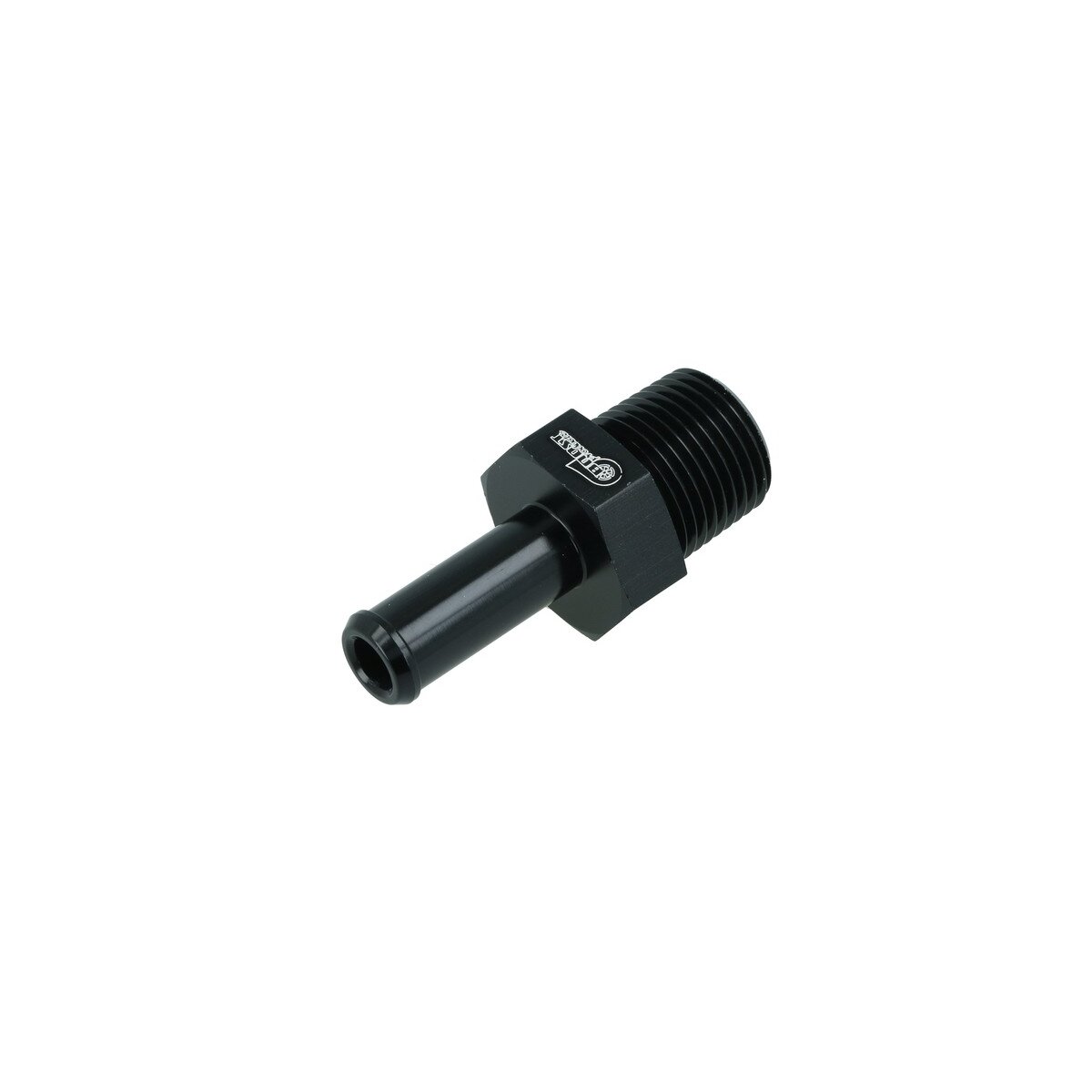 Einschrauber NPT 3/8" männlich zu Schlauchanschluss 10mm (3/8") - schwarz matt