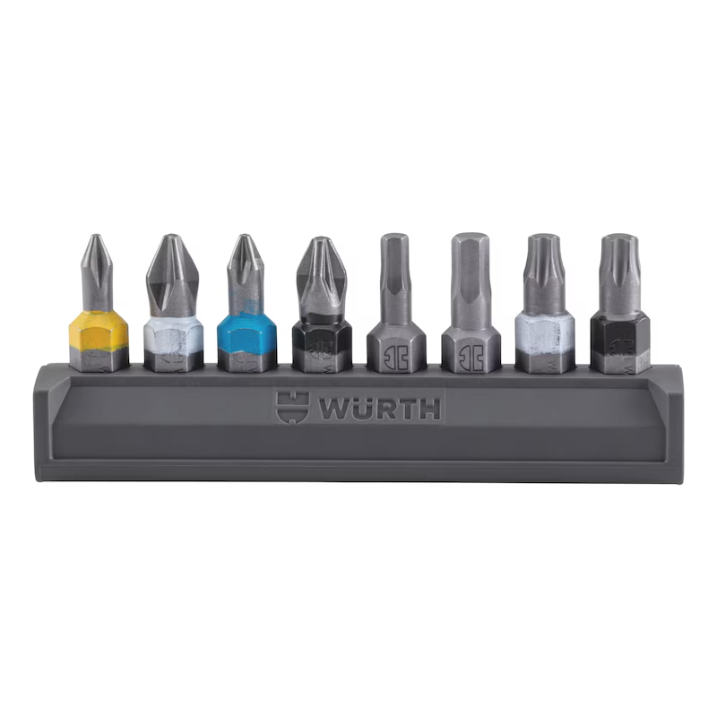 Würth Bitriegel 8 teilig PH PZ TX Innensechskant 1/4 Zoll ORSY System