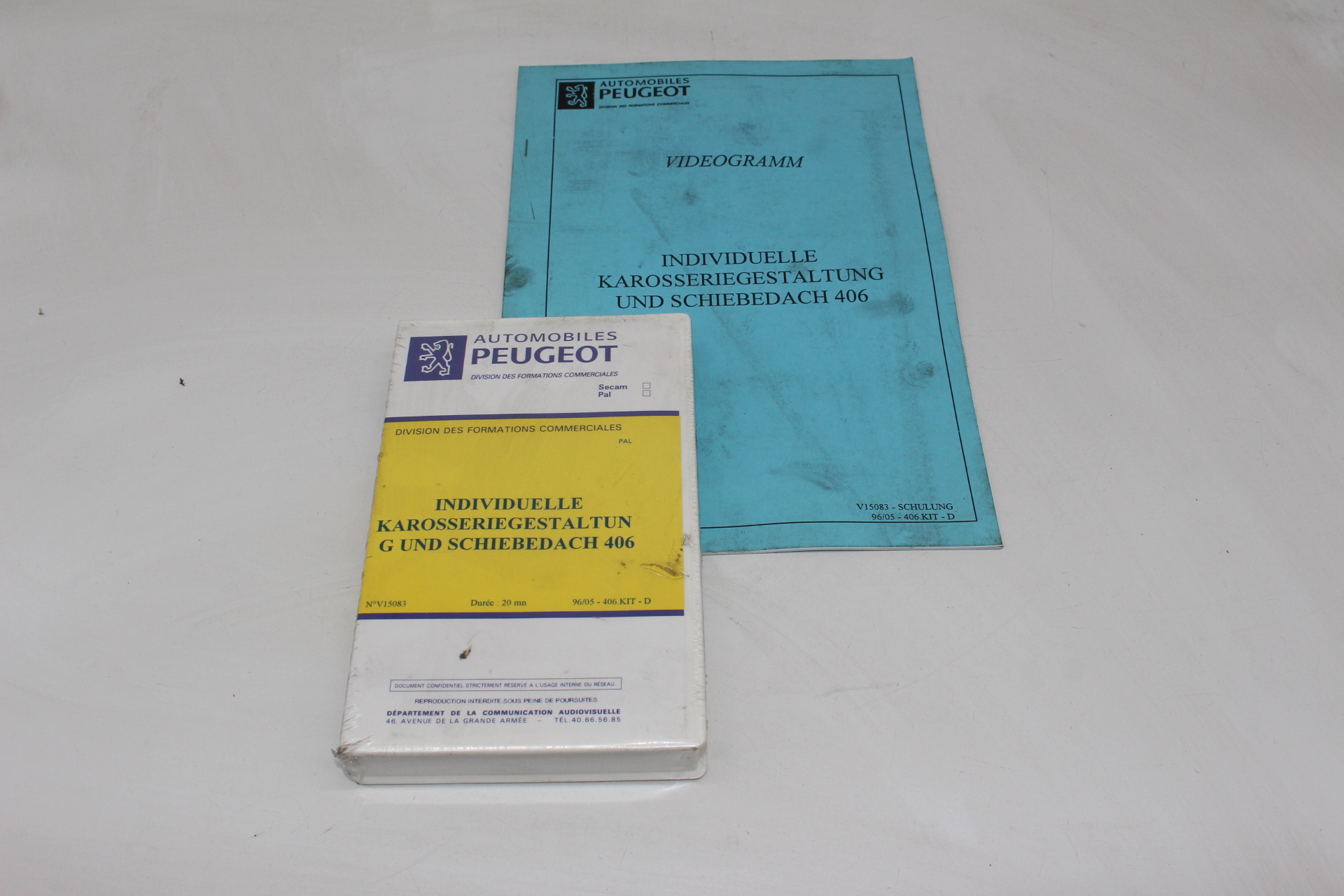 Peugeot Lehrvideokassette – INDIVIDUELLE KAROSSERIEGESTALTUNG UND SCHIEBEDACH 406