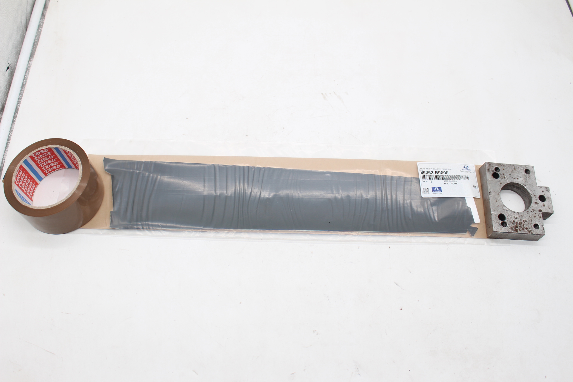 Hyundai i10 Zierfolie Türrahmen vorne links 86363-B9000 Black Frame Tape LH