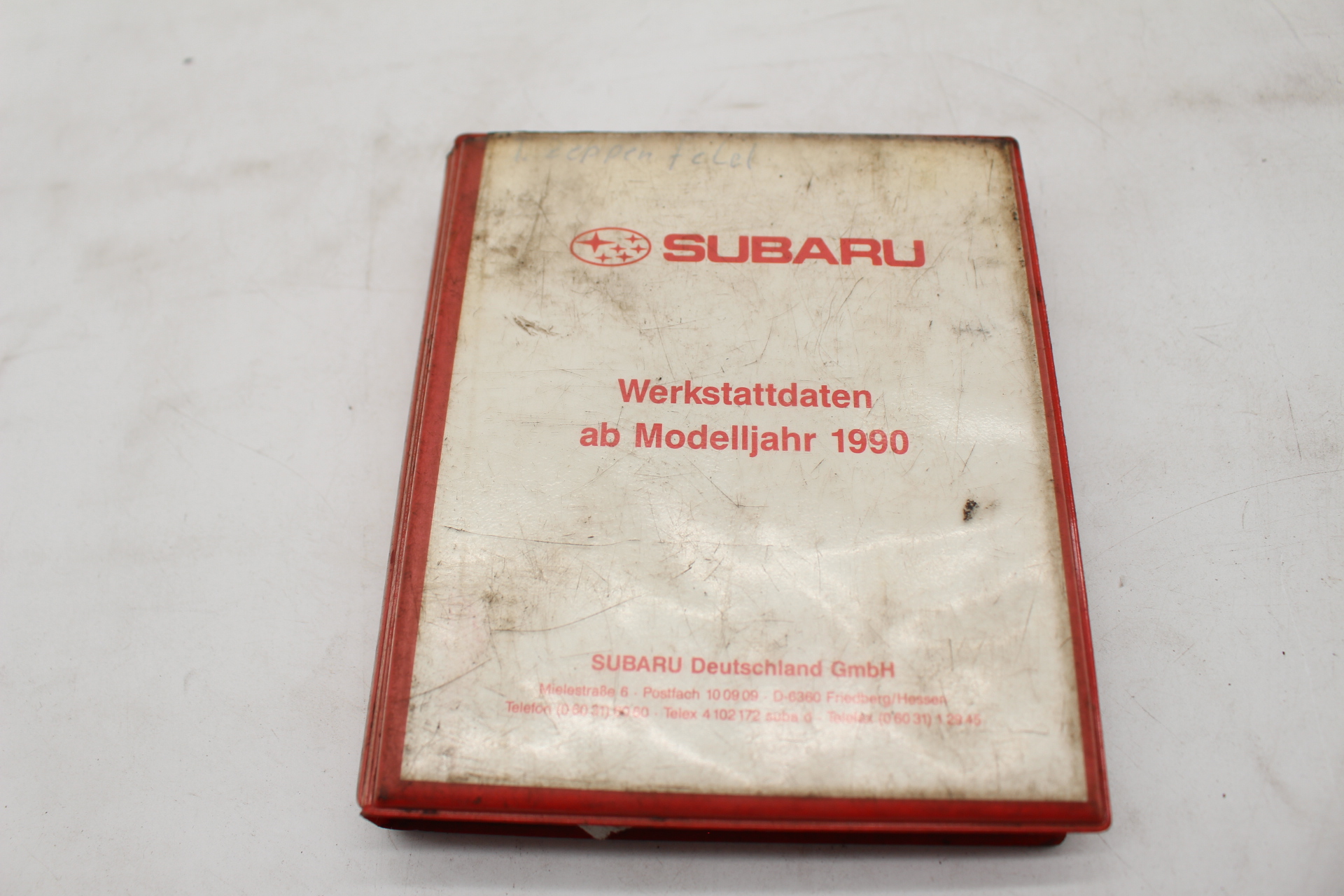 Original Werkstattdaten für Subaru ab Modelljahr 1990 – technische Daten & Füllmengen
