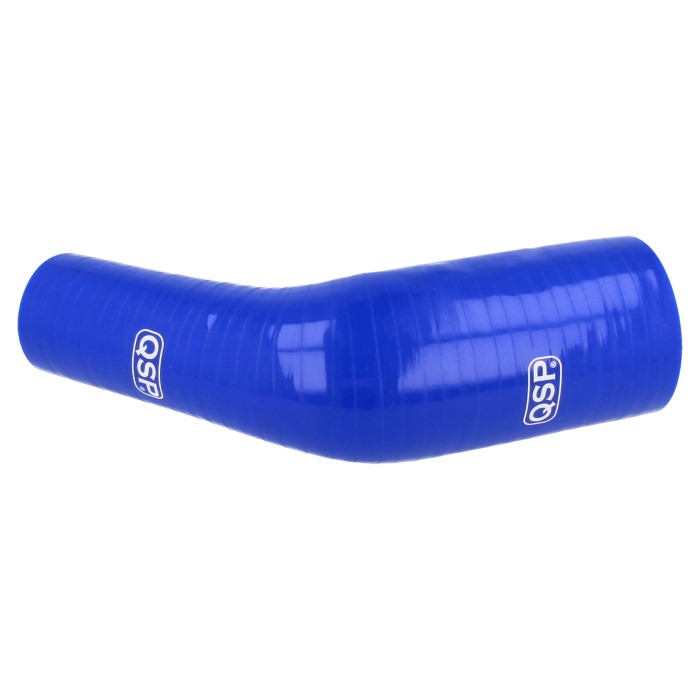 QSP Silikonschlauch - 45° Reduzierung Bogen - 51-45mm - Blau