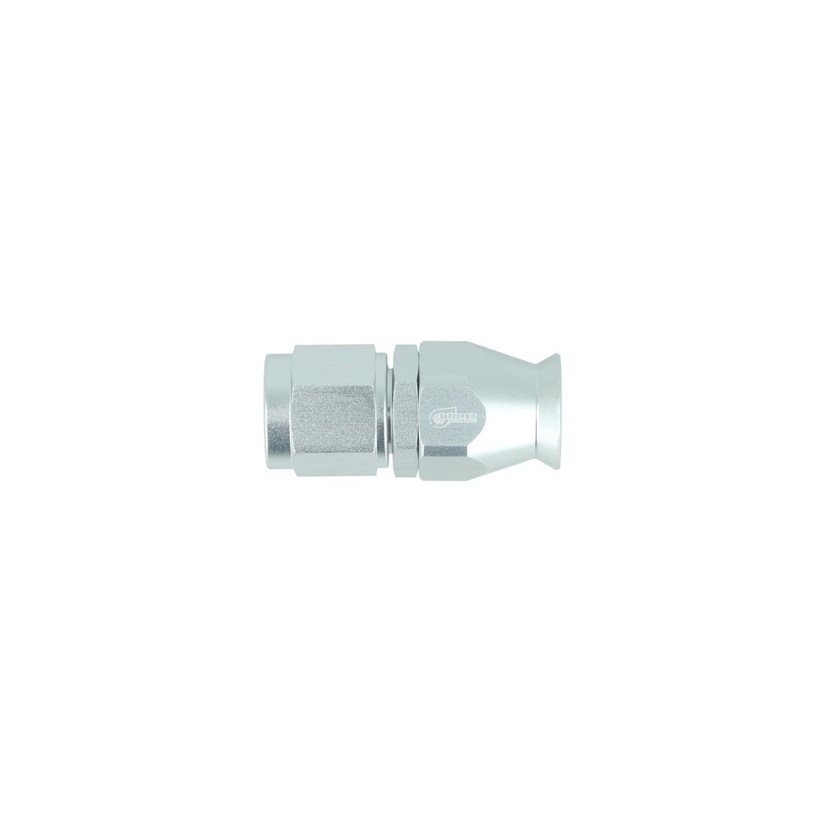 PTFE Schlauchanschluss Fitting Dash 6 - gerade - silber matt