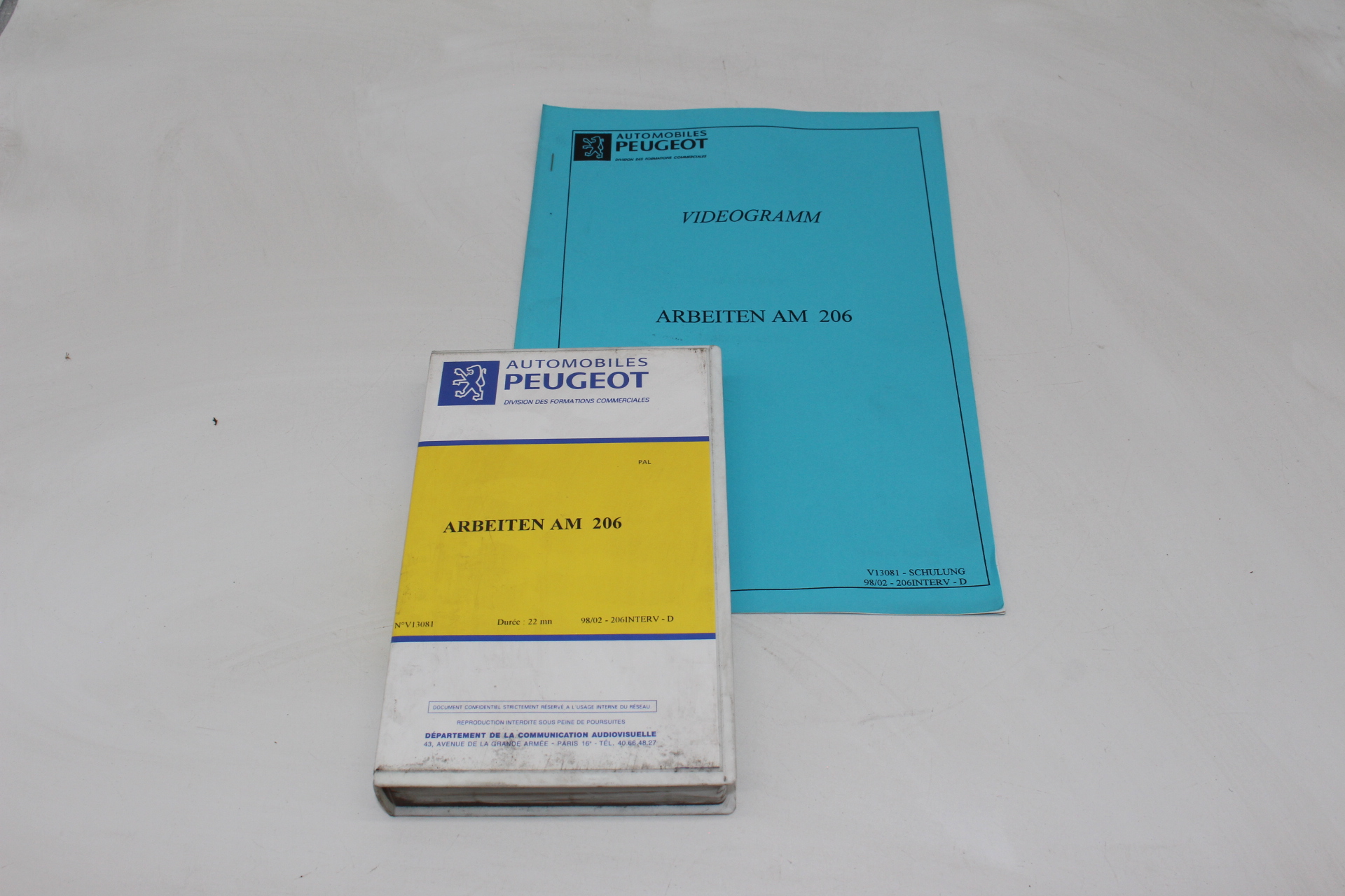 Peugeot Lehrvideokassette – ARBEITEN AM 206