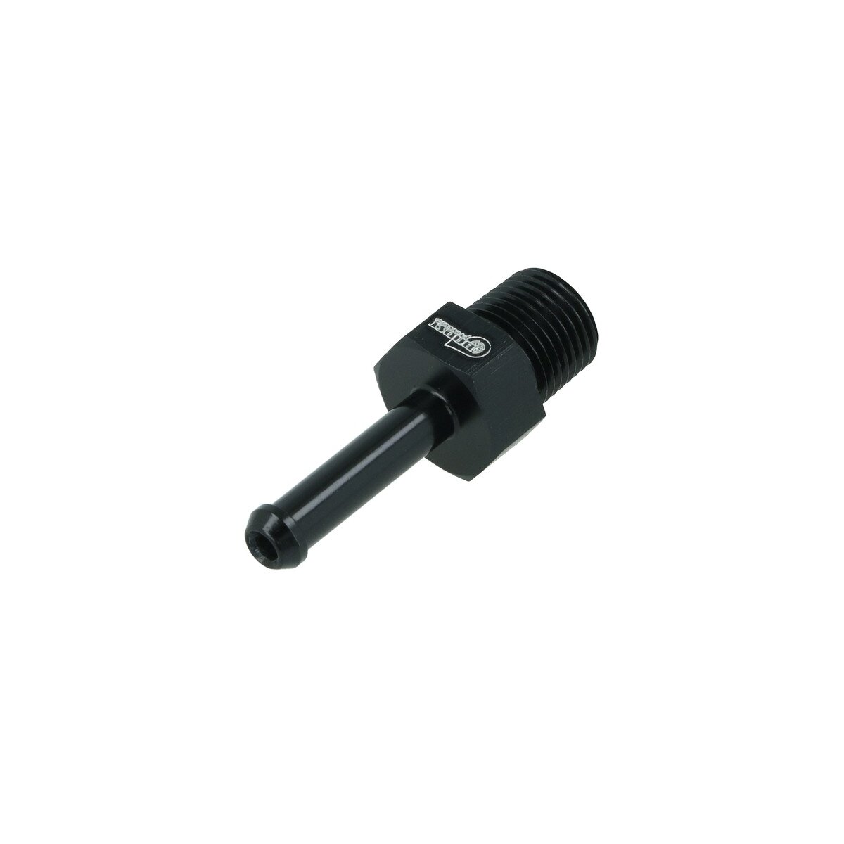 Einschrauber NPT 1/8" männlich zu Schlauchanschluss 5mm (3/16") - schwarz matt