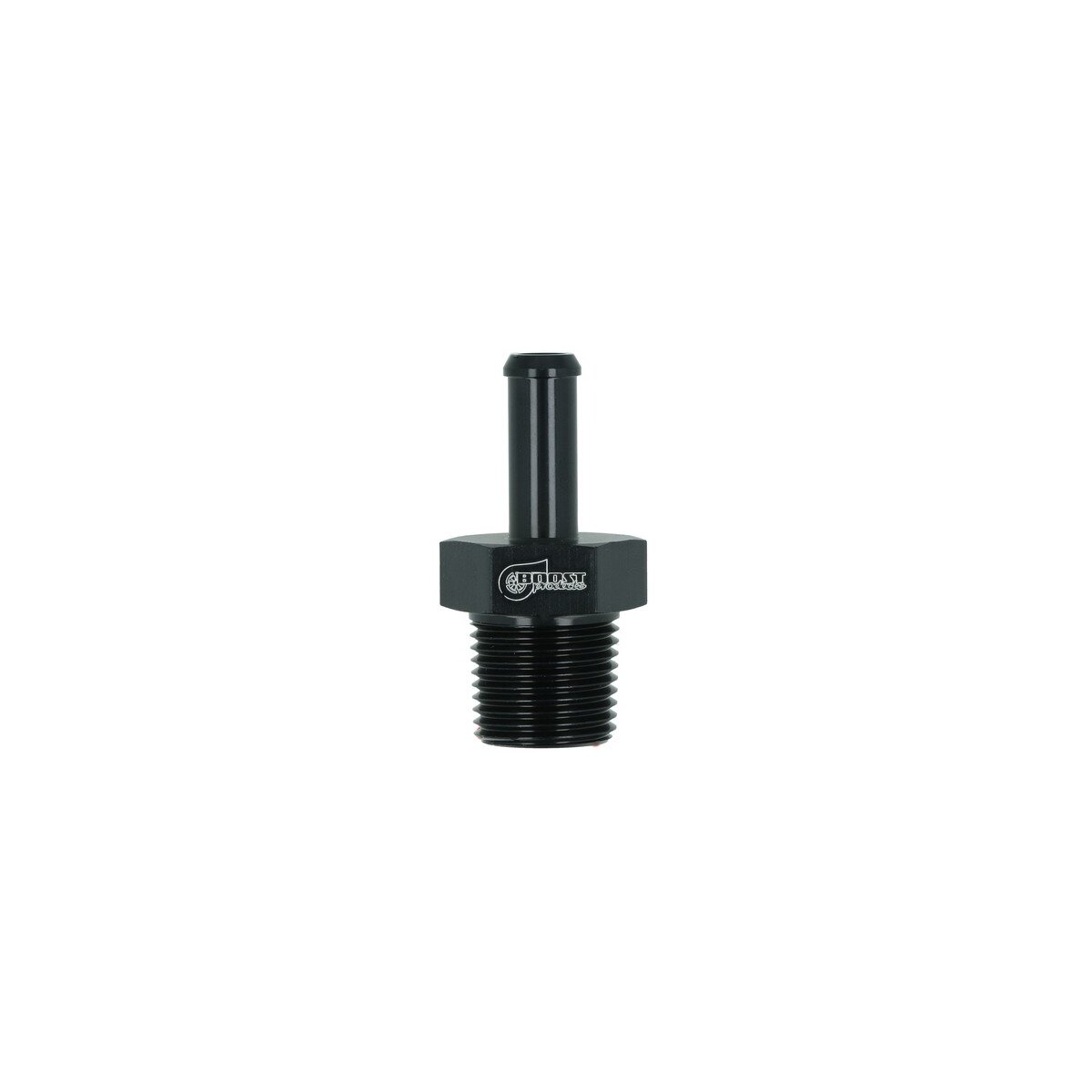 Einschrauber NPT 3/8" männlich zu Schlauchanschluss 8mm (5/16") - schwarz matt